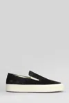 Common Projects Suede Slip-on Sneakers In Black