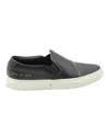 Common Projects Slip On Sneakers In Black Leather In Black