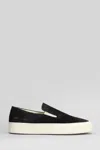 Common Projects Suede Slip-on Sneakers In Black