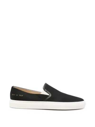 Common Projects Minimal Slip On Sneakers In Black