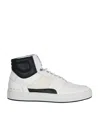 Common Projects High-top Leather-panelled Sneakers In White