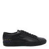 Common Projects Achilles Low-top Sneakers In Black Calf Leather In Black