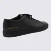 Common Projects Bball Low Bumpy Leather Sneakers In Black