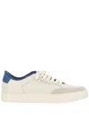 COMMON PROJECTS COMMON PROJECTS WHITE AND BLUE LEATHER SNEAKERS