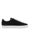 Common Projects Suede Low Top Sneakers With Rubber Sole In Black