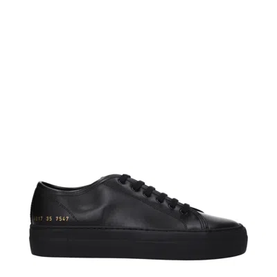 Common Projects Sneakers Women's Leather Black In Multi