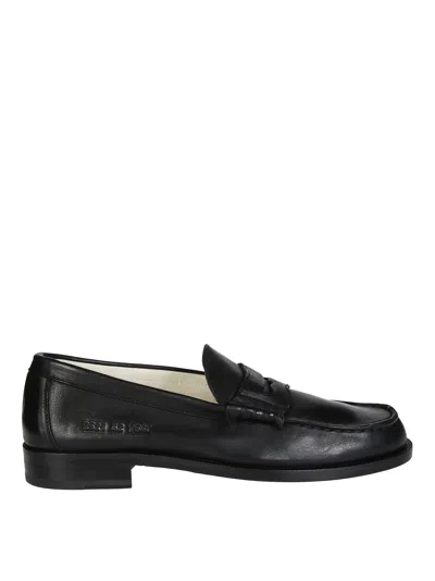 Common Projects Soft Black Leather Loafer In Multi