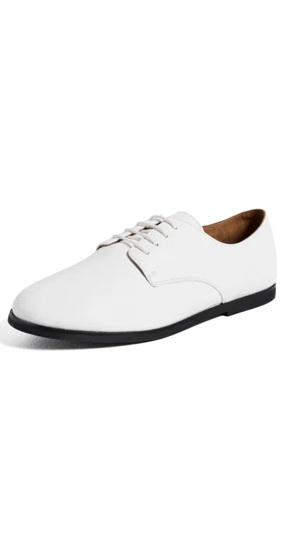 Common Projects Soft Derby Shoes In Leather Off White