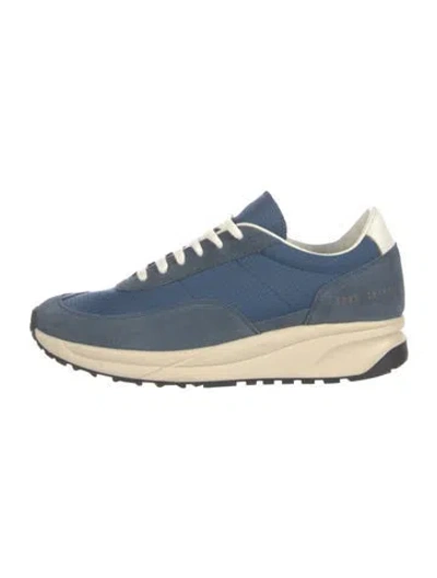 Pre-owned Common Projects Suede Athletic Sneakers In Blue