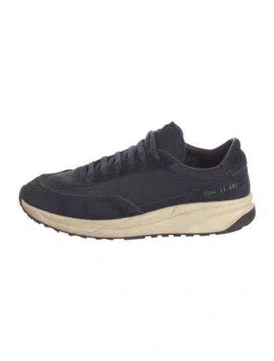 Pre-owned Common Projects Suede Athletic Sneakers In Blue