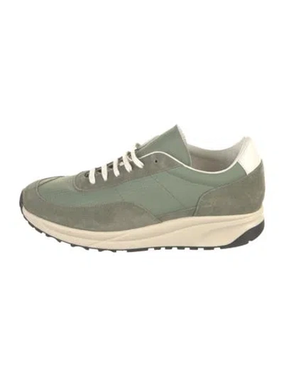 Pre-owned Common Projects Suede Athletic Sneakers In Green