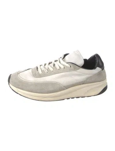 Pre-owned Common Projects Suede Athletic Sneakers In Neutrals/white