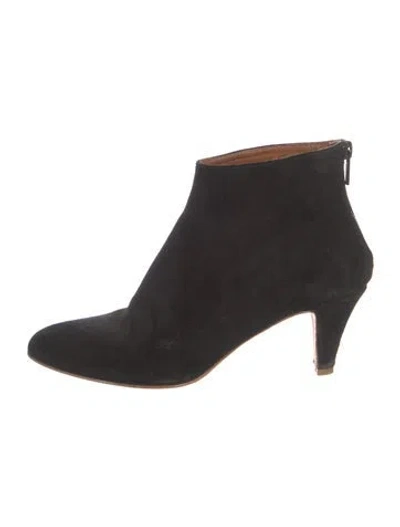 Pre-owned Common Projects Suede Boots In Black