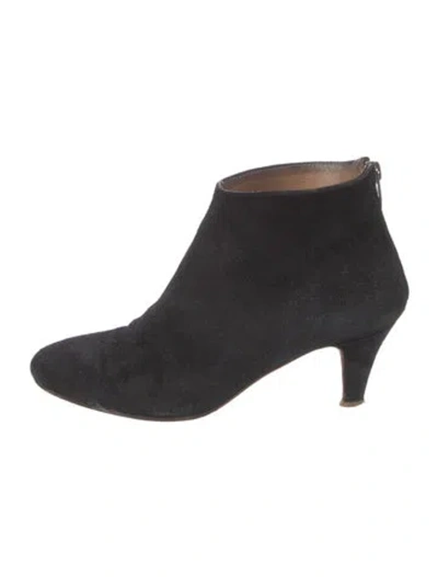 Pre-owned Common Projects Suede Boots In Black