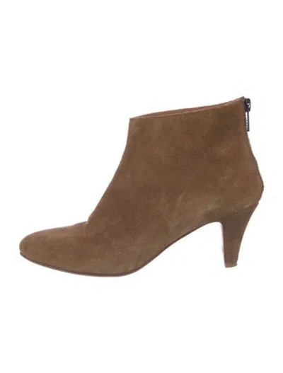 Pre-owned Common Projects Suede Boots In Brown