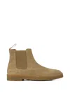 Common Projects Suede Chelsea Boots In Neutrals