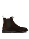 Common Projects Chelsea Classic Ankle Boots In Black Suede In Brown
