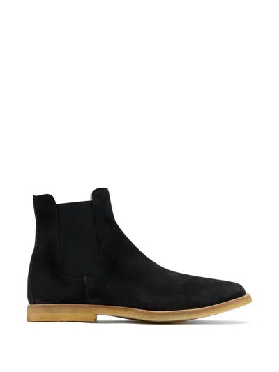 Common Projects Suede Chelsea Boots In Black