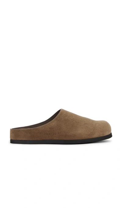 Common Projects Suede Clog In Brown