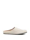 Common Projects Logo-debossed Suede Clogs In Multi