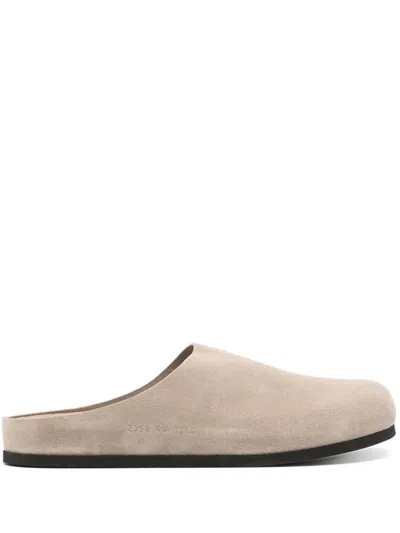 COMMON PROJECTS SUEDE CLOGS