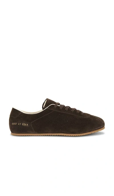 Common Projects Suede Driving Shoe In Brown