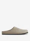Common Projects Slip-on Suede Clogs In Logo Detail Engraved On The Side