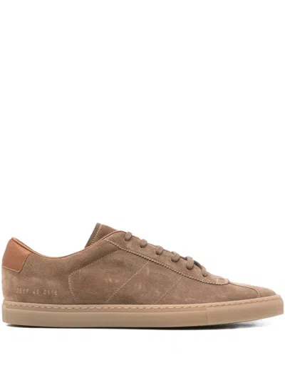 Common Projects Suede Leather Sneakers In Brown