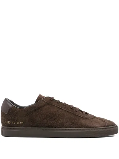 Common Projects Suede Leather Sneakers In Brown