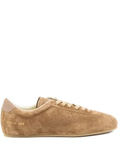 Common Projects Suede Leather Sneakers In Neutral