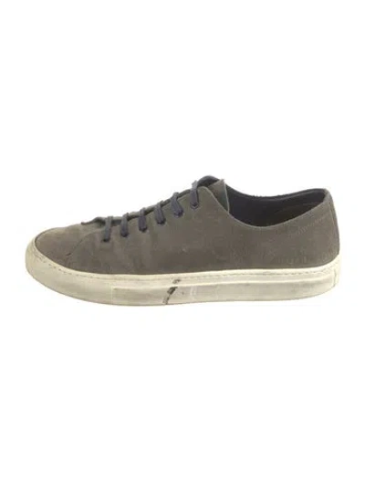 Pre-owned Common Projects Suede Loafers In Grey