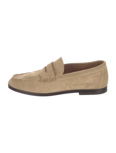 Pre-owned Common Projects Suede Loafers In Neutral