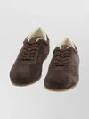 Common Projects Driving Lo Profile Leather-trimmed Suede Sneakers In Brown