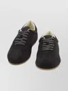 Common Projects Driving Lo Profile Leather-trimmed Suede Sneakers In Black