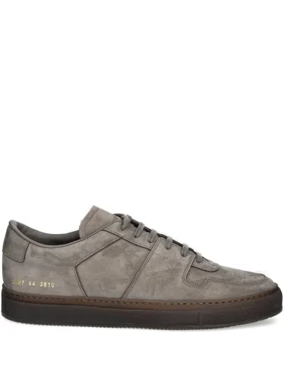 Common Projects Suede Low-top Sneakers In Gray