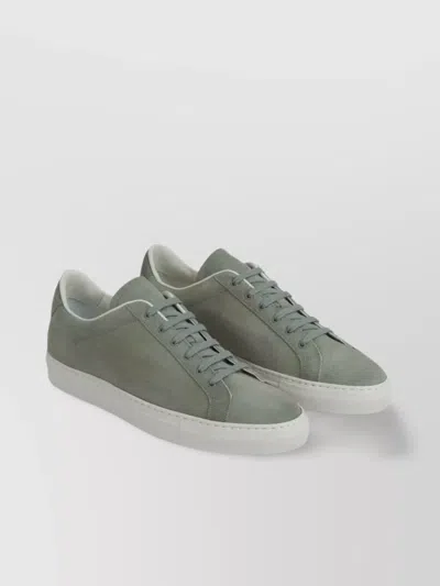 Common Projects Suede Low-top Sneakers Rubber Sole In Mint Green