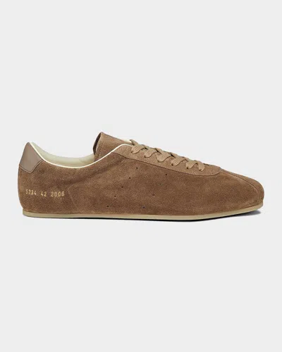 Common Projects Suede Low-top Driving Shoes In Brown