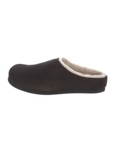 Pre-owned Common Projects Suede Mules In Brown