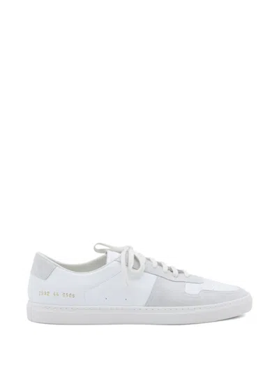 Common Projects Panelled Lace-up Fastening Sneakers In White