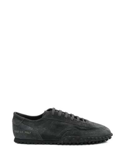 Common Projects Suede Panelled Sneakers In Gray