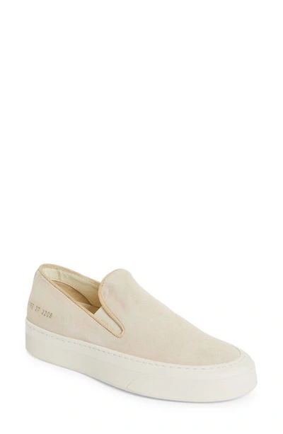 COMMON PROJECTS SUEDE SLIP-ON SNEAKER