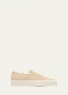 Common Projects Plain Suede Loafers In Nude 0600