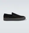 Common Projects Slip-on Sneakers Aus Veloursleder In Schwarz
