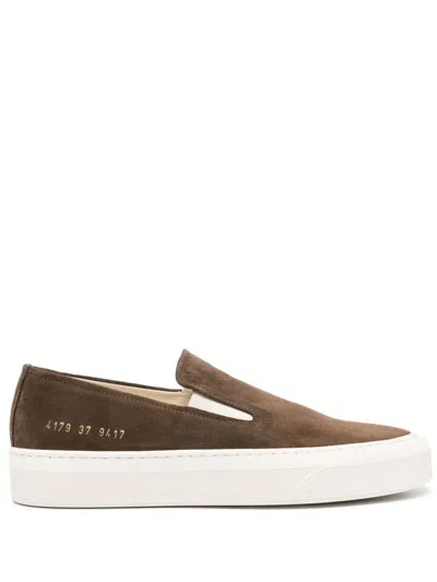 Common Projects Suede Sneakers In Brown