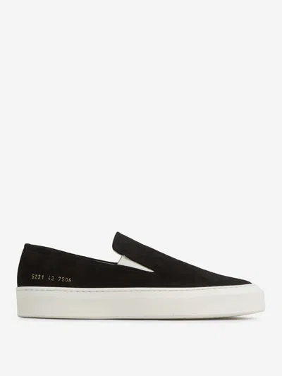Common Projects Suede Sneakers 5231 In Black
