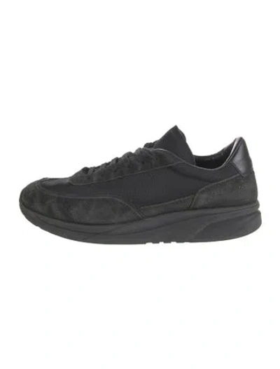 Pre-owned Common Projects Suede Sneakers In Black