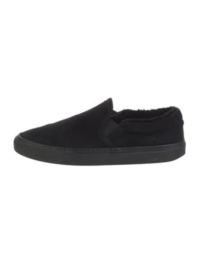 Pre-owned Common Projects Suede Sneakers In Black