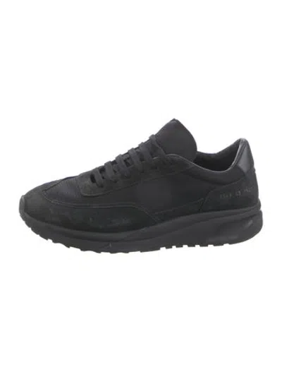 Pre-owned Common Projects Suede Sneakers In Black