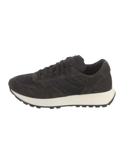 Pre-owned Common Projects Suede Sneakers In Black