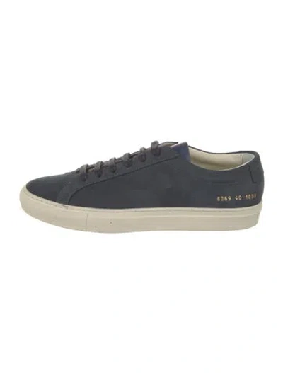 Pre-owned Common Projects Suede Sneakers In Blue